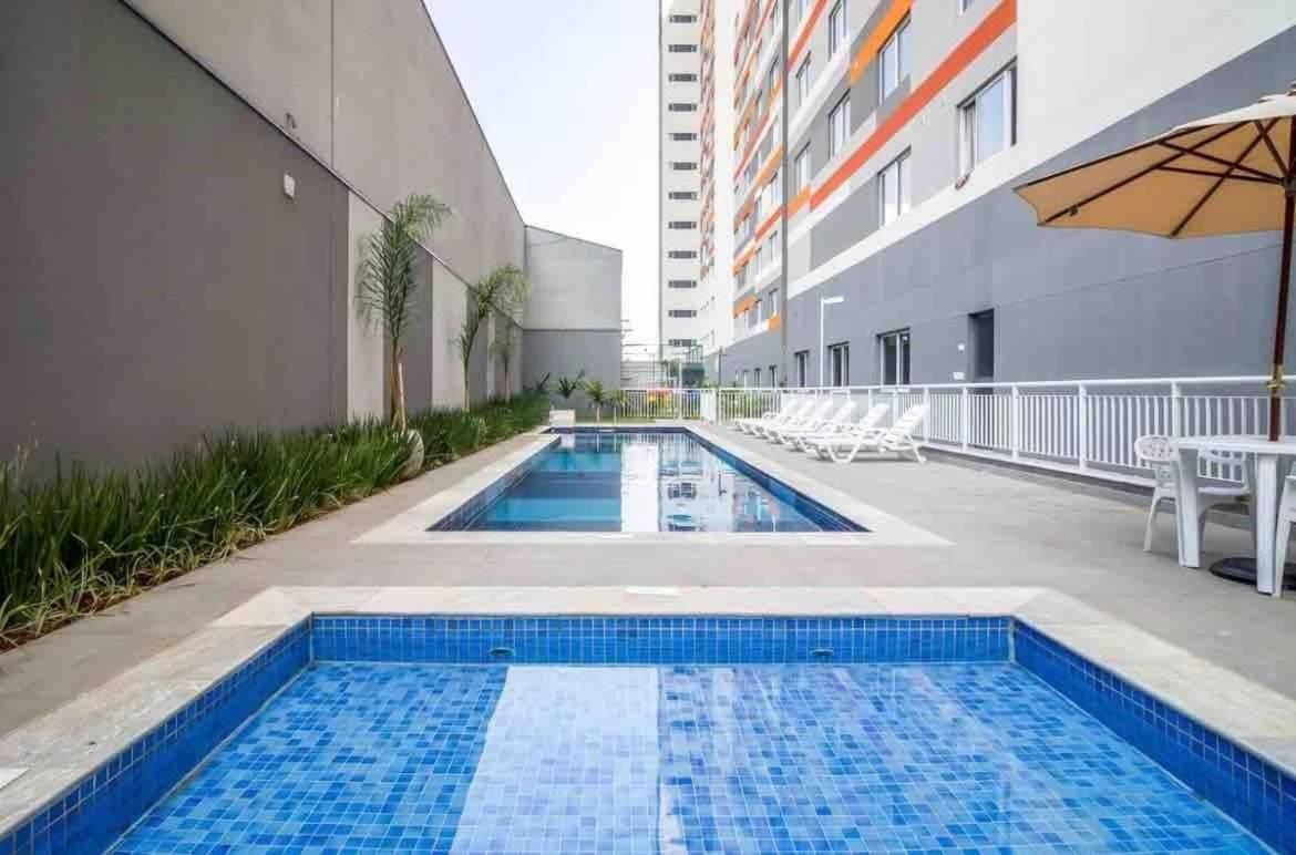 Mv22 - Apto C/ Piscina De Frente Para O Metro Bras 圣保罗 外观 照片